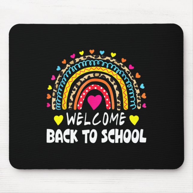 Back To School First Day Of School Teachers Studen Mouse Pad (Front)