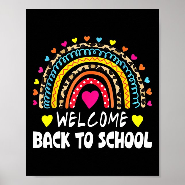 Back To School First Day Of School Teachers Studen Poster (Front)