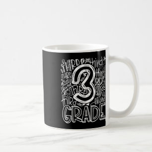 Back To School First Day Of School Typography Thir Coffee Mug