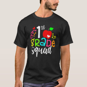 Back To School First Grade Squad 1st Teachers Stu T-Shirt