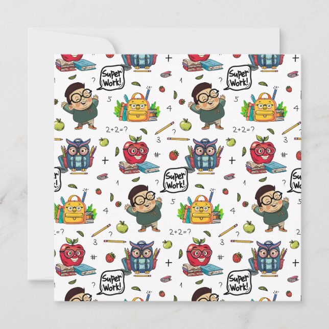 Back to School Flat Card (Front)