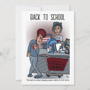 Back To School Flat Greeting Card