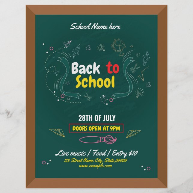 Back to school flyer (Front)