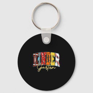 Back to school football baseball basketball key ring