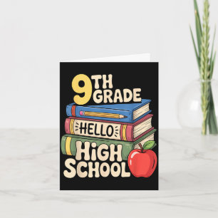 Back to school for boys girls sons first day of card