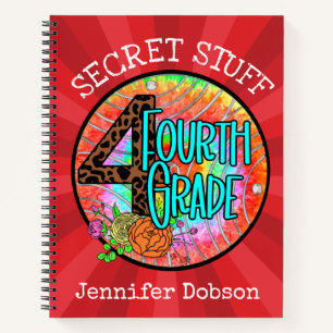 Back to school fourth grade notebook