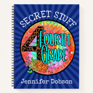 Back to school fourth grade notebook