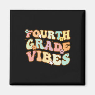 Back To School Fourth Grade Vibes Student Teacher Magnet