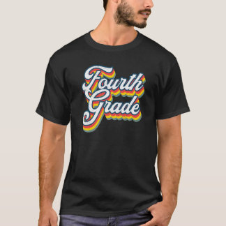 Back To School Fourth Grade Vintage 4th Grade Teac T-Shirt