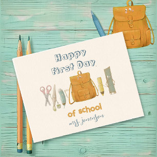 Back to School Friends Postcard