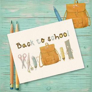 Back to School Friends  Postcard
