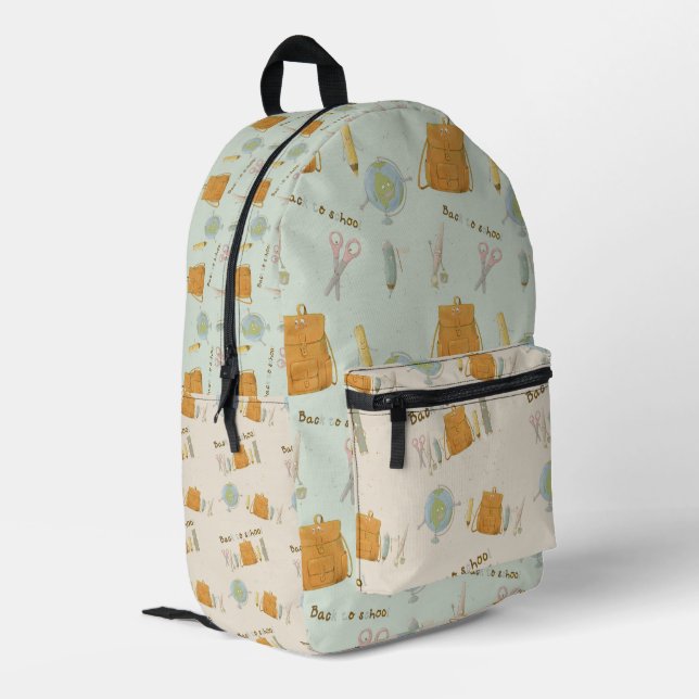 Back to School Friends  Printed Backpack (Back Corner Left)