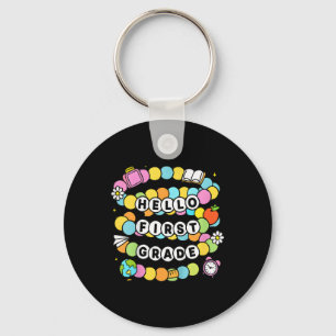 Back To School Friendship Bracelet Hello First Gra Key Ring