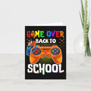 Back To School Fun Game Over Teacher Student Contr Card
