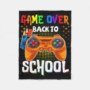 Back To School Fun Game Over Teacher Student Contr Fleece Blanket
