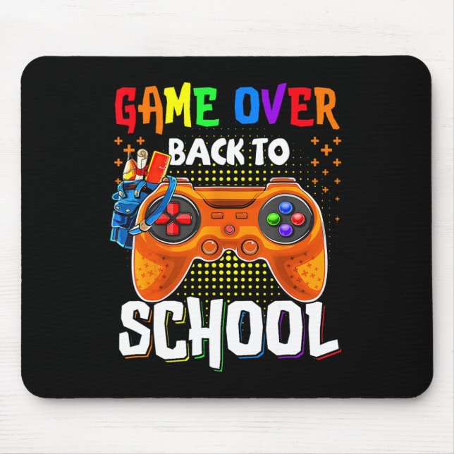Back To School Fun Game Over Teacher Student Contr Mouse Pad (Front)