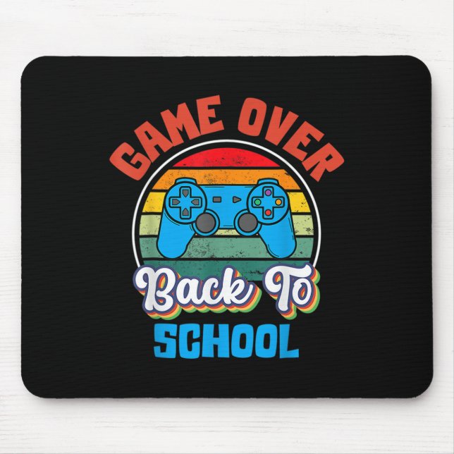 Back To School Fun Game Over Teacher Student Contr Mouse Pad (Front)