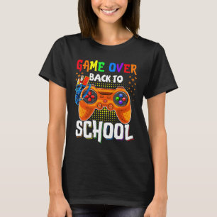 Back To School Fun Game Over Teacher Student Contr T-Shirt