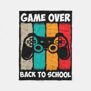 Back To School Fun Game Over Teacher Student Video Fleece Blanket