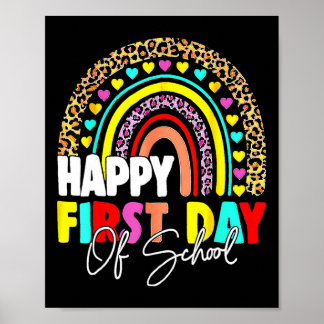 Back To School Fun Happy First Day Of School For T Poster