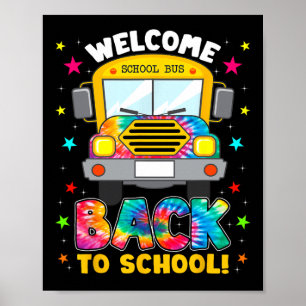 Back To School Fun Outfit School Bus Driver  Poster