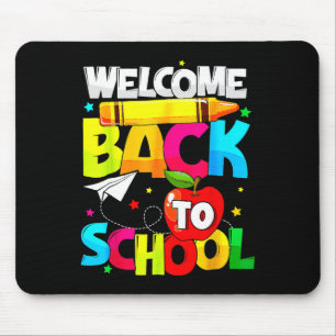 Back To School Fun Student Teacher Love Kid Mouse Pad