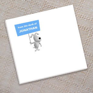 Back to School Funny Cute Cartoon Puppy Dog Post-it Notes