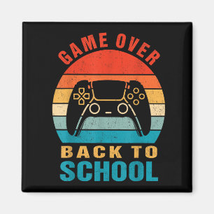 Back To School Funny Game Over Teacher Student Con Magnet