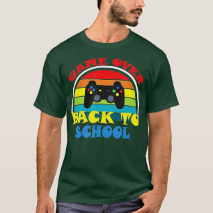 Back to School Funny Game Over Teacher Student Con T-Shirt