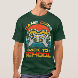 Back to School Funny Game Over Teacher Student Con T-Shirt