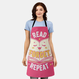 Back to school Funny Sleepy Book Student Apron