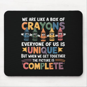 Back To School Funny Teacher We Are Like A Box Of Mouse Pad