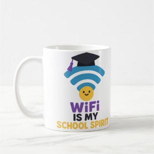 Back to School Funny WiFi Spirit Student Coffee Mug