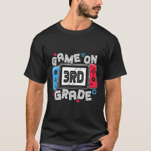 Back To School Game On 3rd Grade Fun Gamer Kids Bo T-Shirt