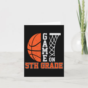 Back To School Game On 5th Grade Fun Basketball Ki Card