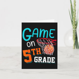 Back To School Game On 5th Grade Fun Basketball Ki Card