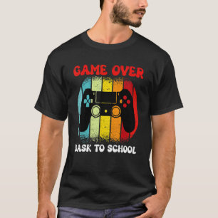 Back To School  Game Over Teacher Student Controll T-Shirt