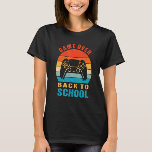 Back to School  Game Over Teacher Student Controll T-Shirt