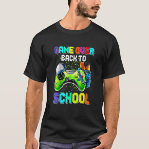 Back To School Game Over Teacher Student Controlle T-Shirt