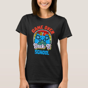 Back To School Game Over Teacher Student Controlle T-Shirt