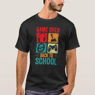 Back to School Game Over Teacher Student Controlle T-Shirt