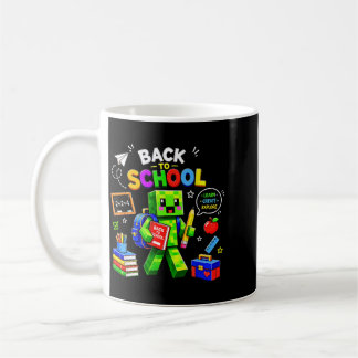 Back To School Gamer Boy Pixel First Day Of School Coffee Mug
