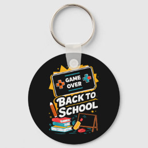 Back to School Gamer Level Up New School Year Key Ring