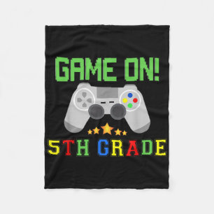 Back To School Gamer Outfit Video Game Theme Pre-k Fleece Blanket