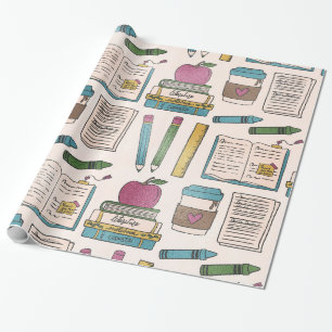back to school gift wrappers wrapping paper