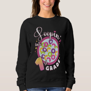 Back To School Girl 1st Grade First Day Of School Sweatshirt