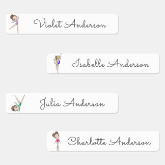Back to School Girls Gymnastics Kids Name
