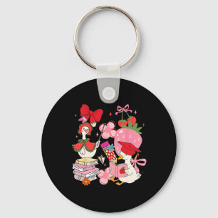 Back To School Goose  Key Ring