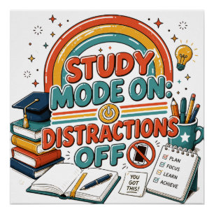 Back to School Graphic College Study Gift, Poster