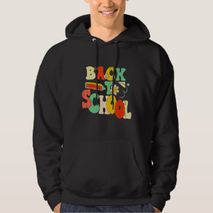 Back To School Happy First Day Of School Groovy Te Hoodie